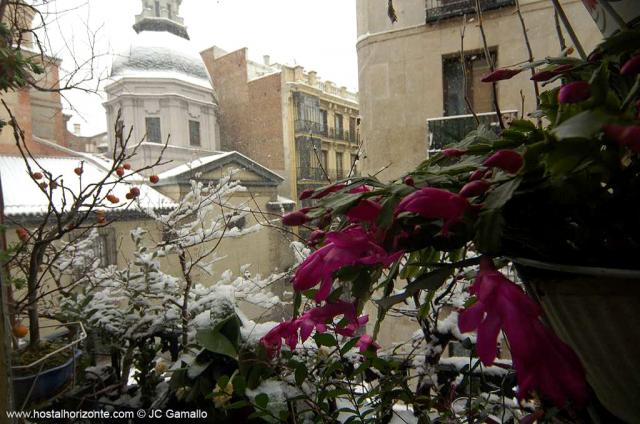Vistas del Hostal Horizonte Madrid nevado. Snow Madrid 0571 Vistas del Hostal Horizonte Madrid nevado. Snow Madrid 0571